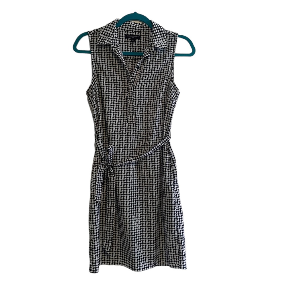 Banana Republic elephant print tie waist dress size 2 small